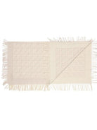 Copertina con monogramma per neonato Fendi Kids beige con bordi con frange - Rubino Kids
