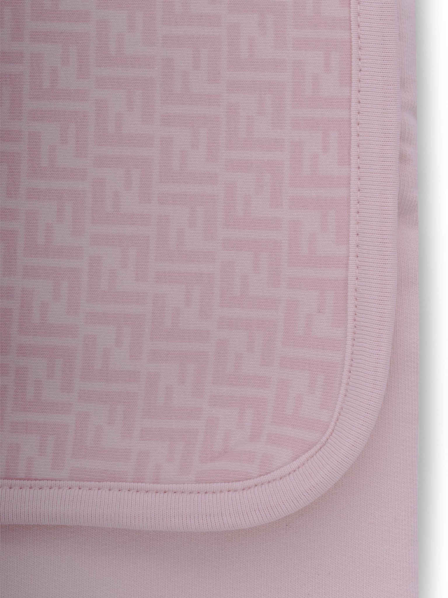 Copertina per neonata Fendi Kids rosa con stampa cavallino Fendi - Rubino Kids