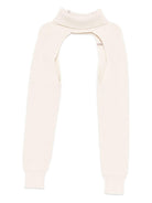 Coprispalle per bambina Pinko Kids bianco con dettaglio logo - Rubino Kids