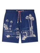 Costume Ariel per bambino Bonpoint blu con stampa grafica - Rubino Kids