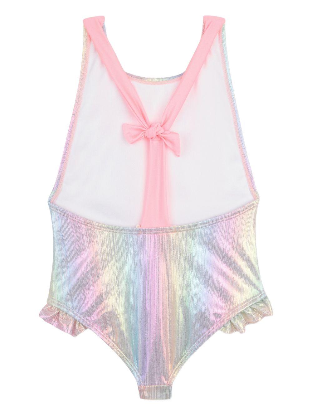 Costume intero per bambina Billieblush multicolore con effetto metallizzato - Rubino Kids