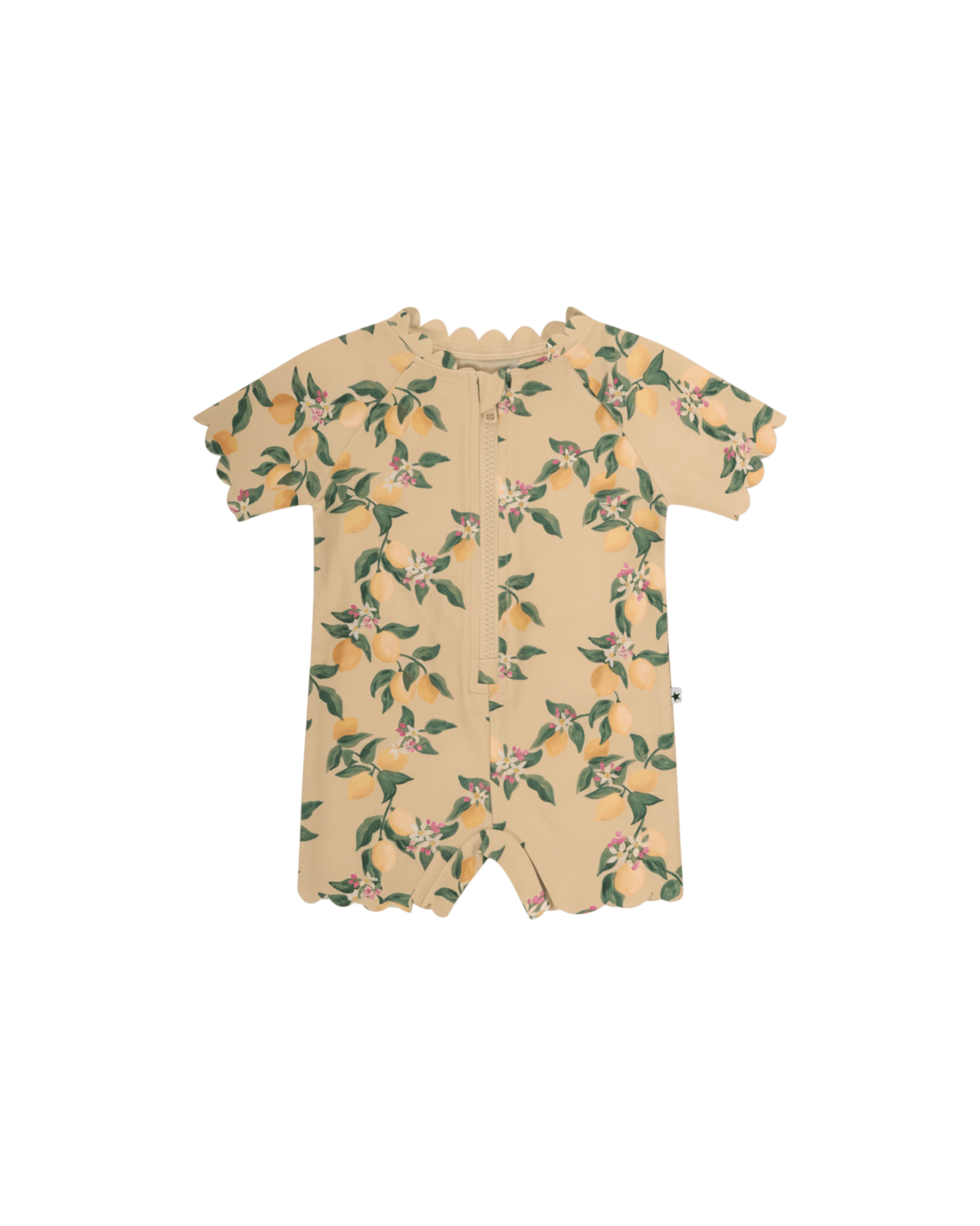 Costume neonata Molo Kids giallo con stampa limoni all - over - Rubino Kids