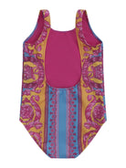 Costume per bambina Versace Kids multicolor con medusa sul davanti - Rubino Kids