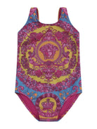 Costume per bambina Versace Kids multicolor con medusa sul davanti - Rubino Kids