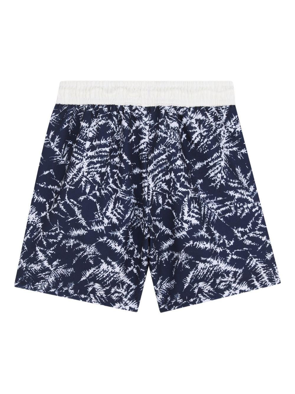 Costume per bambino Hugo Kids blu con stampa fiori - Rubino Kids