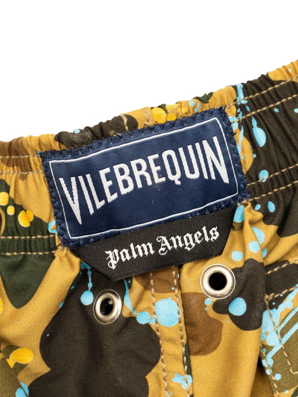 Costume per bambino Palm Angels Kids x Vilebrequin versione Camo - Paisley - Rubino Kids