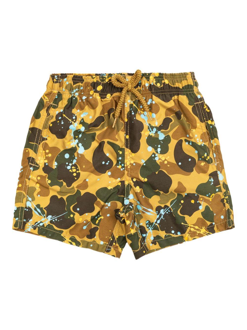 Costume per bambino Palm Angels Kids x Vilebrequin versione Camo - Paisley - Rubino Kids