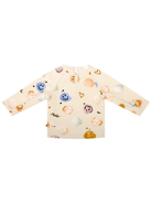 Costume per neonata Molo beige con stampa all - over - Rubino Kids