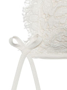 Cuffia per neonati Dolce & Gabbana Kids bianca con dettagli in pizzo - Rubino Kids