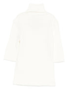 Dolcevita per bambina Elisabetta Franchi La Mia Bambina bianco con logo ricamato - Rubino Kids