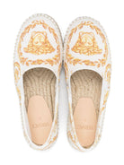 Espadrillas Medusa per bambina Versace Kids bianco con soletta con logo - Rubino Kids