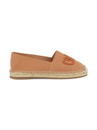 Espadrilles per bambina Chloé Kids marrone chiaro con ricamo - Rubino Kids