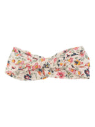 Fascia intrecciata per neonata Louise Misha beige con stampa floreale - Rubino Kids
