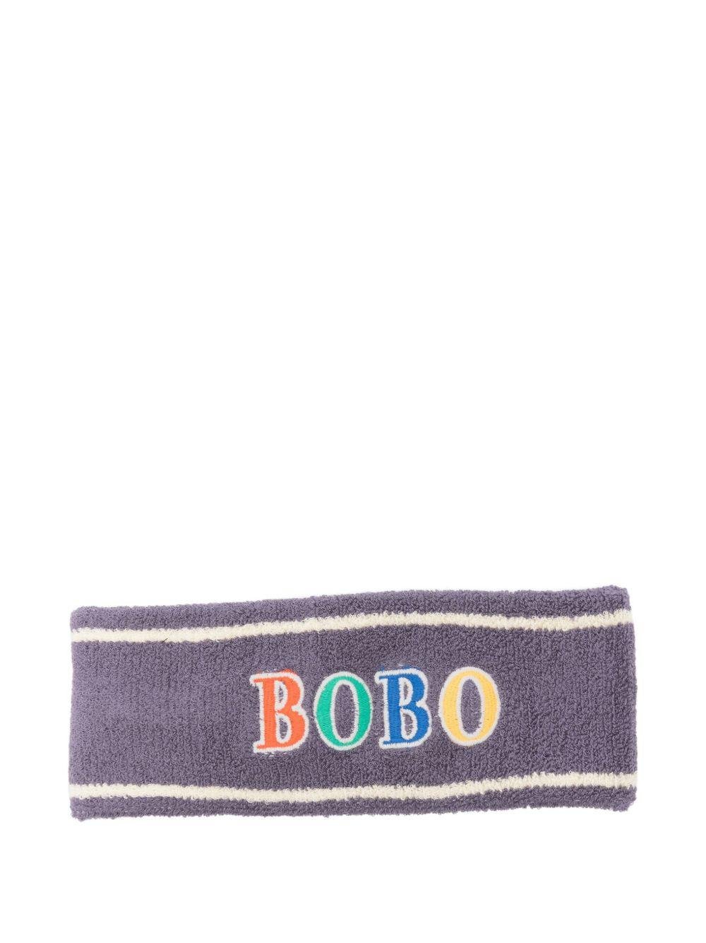 Fascia per bambina Bobo Choses viola con strisce ricamate - Rubino Kids