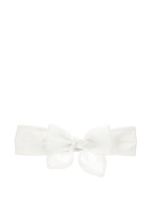 Monnalisa white baby headband with bow detail