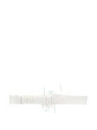 Fascia per capelli per neonata Monnalisa bianca con dettaglio fiore - Rubino Kids