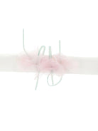 Fascia per capelli per neonata Monnalisa bianca con dettaglio fiore - Rubino Kids