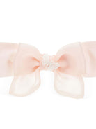 Fascia per capelli per neonata Monnalisa rosa con dettaglio con fiocco - Rubino Kids