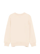 Felpa da bambino Moschino Kids bianco crema con stampa orsetto - Rubino Kids