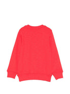 Felpa da bambino Moschino Kids rossa con stampa orsetti - Rubino Kids