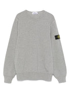 Felpa leggera per bambino Stone Island Junior grigio in cotone - Rubino Kids