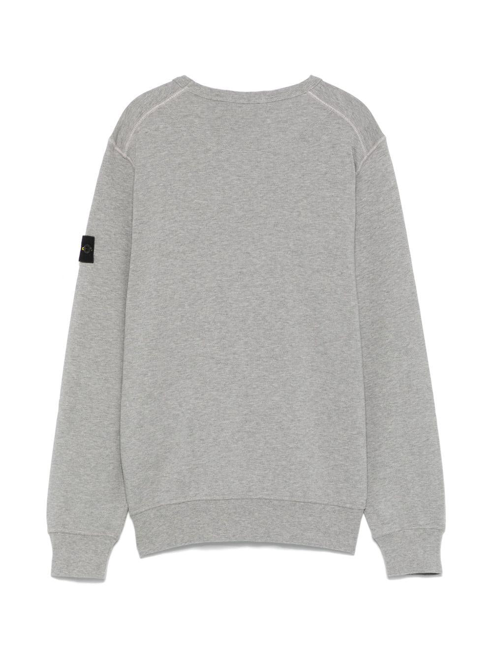 Felpa leggera per bambino Stone Island Junior grigio in cotone - Rubino Kids