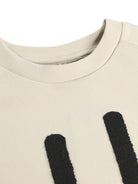 Felpa Mike per bambino Molo beige con stampa smile - Rubino Kids