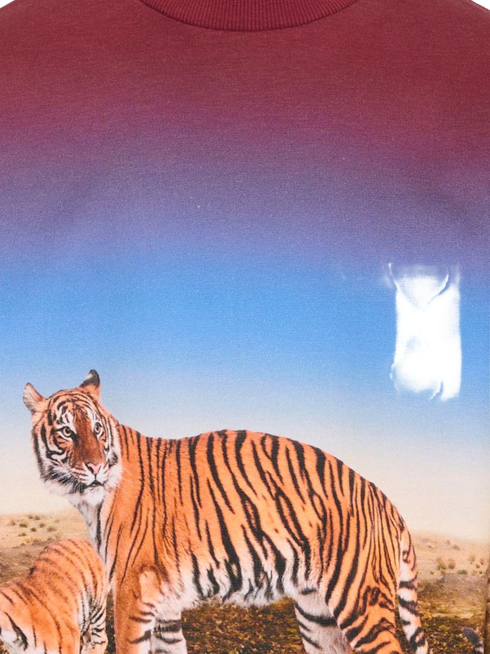 Felpa Mixi per bambino Molo multicolor con stampa tigri - Rubino Kids