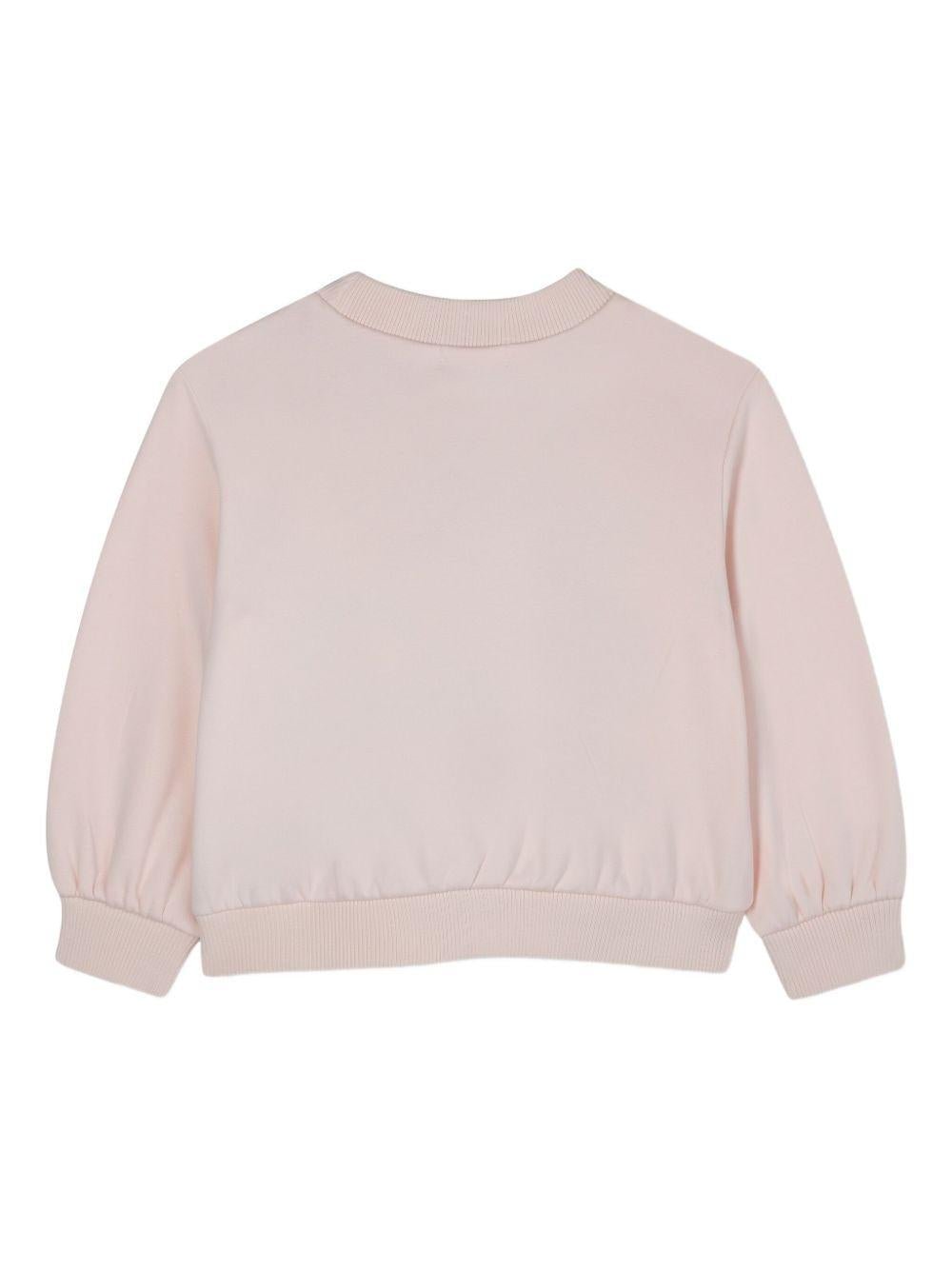 Felpa per bambina Billieblush rosa con paillettes - Rubino Kids