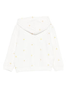 Felpa per bambina Bonpoint bianca con stampa floreale all - over - Rubino Kids
