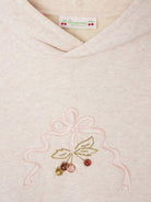 Felpa per bambina Bonpoint rosa con cappuccio - Rubino Kids