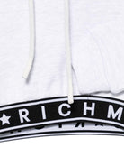 Felpa per bambina John Richmond Junior grigio con cappuccio - Rubino Kids