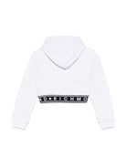 Felpa per bambina John Richmond Junior grigio con cappuccio - Rubino Kids