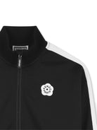 Felpa per bambina Kenzo Kids nera con logo - Rubino Kids