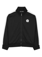 Felpa per bambina Kenzo Kids nera con logo - Rubino Kids