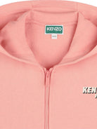 Felpa per bambina Kenzo Kids rosa con cappuccio - Rubino Kids
