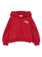 Felpa per bambina Kenzo Kids rosso con logo sul davanti - Rubino Kids