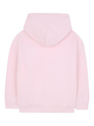 Felpa per bambina Marc Jabos Kids rosa con ricamo a fiori e cappuccio - Rubino Kids