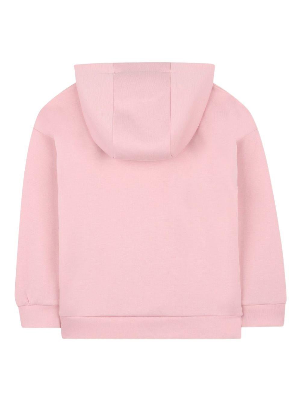 Felpa per bambina Michael Kors Kids rosa con strass - Rubino Kids