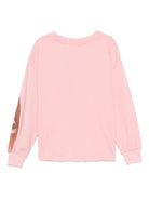 Felpa per bambina Molo rosa con stampa grafica - Rubino Kids