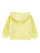 Felpa per bambina Monnalisa giallo con chiusura a coulisse - Rubino Kids