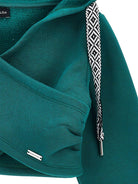 Felpa per bambina Monnalisa verde doppiostrato con cappuccio - Rubino Kids