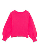 Felpa per bambina Moschino Kids fucsia con stampa Teddy - Rubino Kids