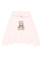 Felpa per bambina Moschino Kids rosa con stampa Teddy Bear - Rubino Kids