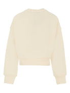 Felpa per bambina MSGM Kids beige con logo leopardato - Rubino Kids