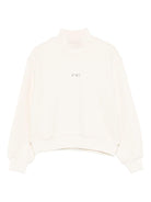 Felpa per bambina MSGM Kids bianca con collo alto - Rubino Kids