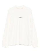 Felpa per bambina MSGM Kids bianco con logo sul davanti - Rubino Kids