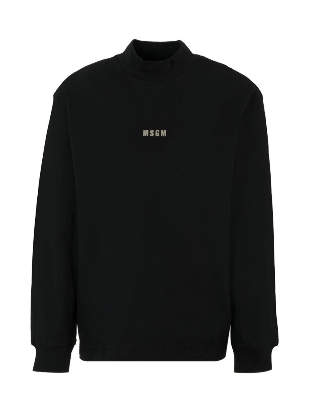 Felpa per bambina MSGM Kids nero con collo alto - Rubino Kids