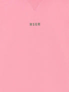 Felpa per bambina MSGM Kids rosa con collo rialzato - Rubino Kids