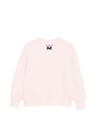 Felpa per bambina MSGM Kids rosa con stampa sul davanti - Rubino Kids